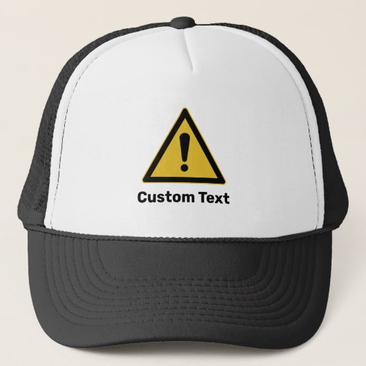 generiek waarschuwingsdriehoekssignaal trucker pet (Voorkant)