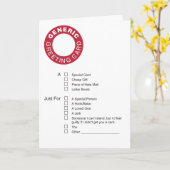 Generiek Wenskaart Kaart (Gele Bloem)