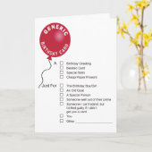 generiek Wenskaart van de verjaardag Kaart (Gele Bloem)