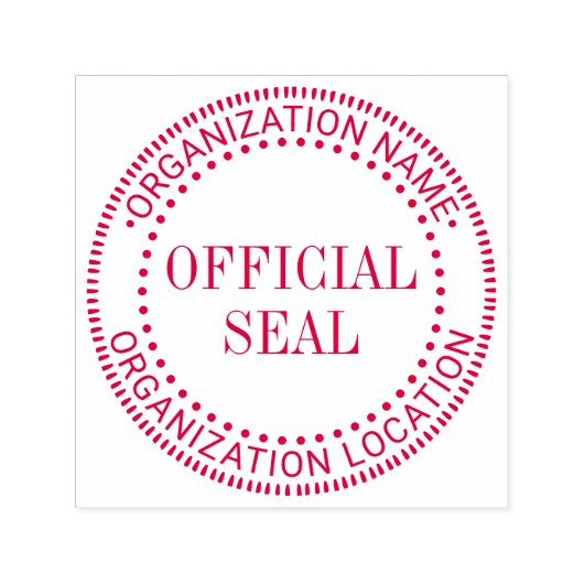 Generieke Aangepaste Officiële Seal Naam Loc, Klei Zelfinktende Stempel (Design)