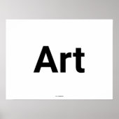 Generieke Art Typografie Poster (Voorkant)