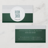 Generieke Badget met groene achtergrond Visitekaar Visitekaartje (Voorkant / Achterkant)
