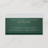 Generieke Badget met groene achtergrond Visitekaar Visitekaartje (Achterkant)