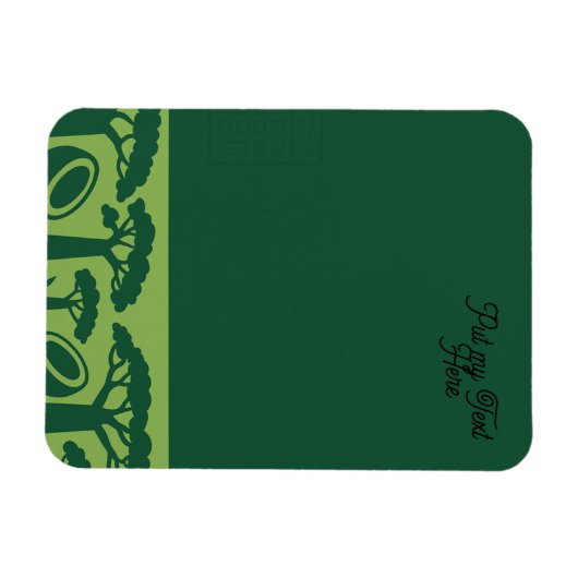 Generieke baobab kokosnoot magneet (Horizontaal)