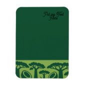 Generieke baobab kokosnoot magneet (Verticaal)