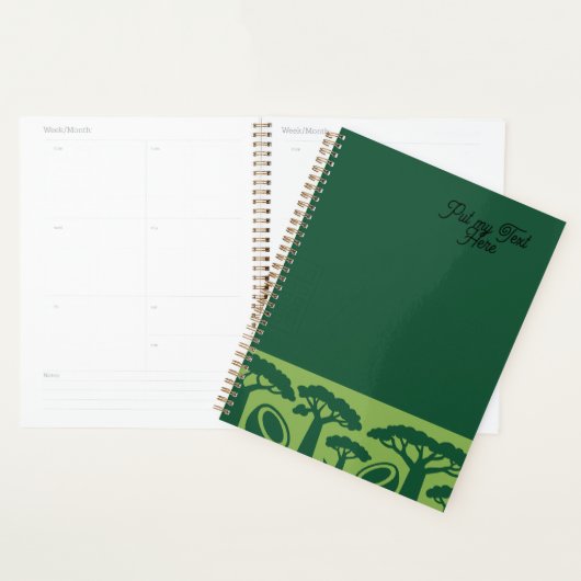Generieke baobab kokosnoot planner (Display)