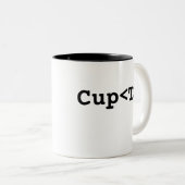 Generieke beker<T> Tweekleurige Koffiemok (Voorkant rechts)