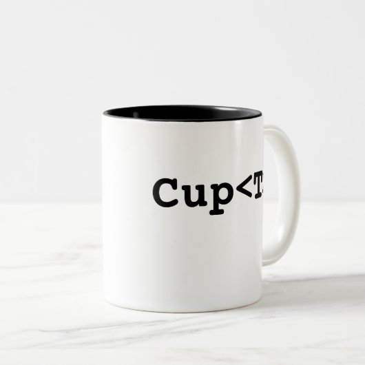 Generieke beker<T> Tweekleurige Koffiemok (Voorkant rechts)