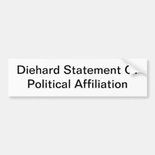 Generieke Bumpersticker voor politieke betrekkinge