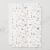 Generieke Business Grand Reopening Terrazzo Kaart (Achterkant)