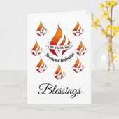 Generieke geschenken van de Heilige Geest bevestig Kaart (Gele Bloem)