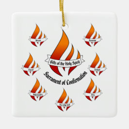 Generieke geschenken van de Heilige Geest bevestig Keramisch Ornament