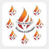 Generieke geschenken van de Heilige Geest bevestig Vierkante Sticker (Voorkant)