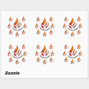 Generieke geschenken van de Heilige Geest bevestig Vierkante Sticker