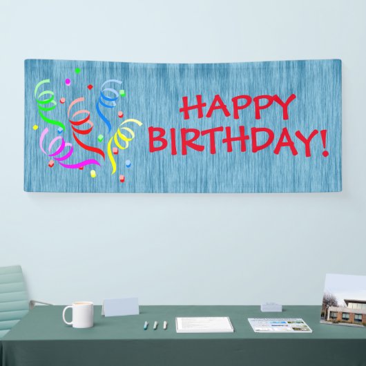 Generieke Happy Birthday-banner Spandoek (Beurs)