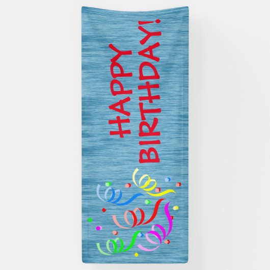 Generieke Happy Birthday-banner Spandoek (Verticaal)