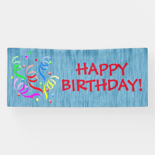 Generieke Happy Birthday-banner Spandoek (Horizontaal)