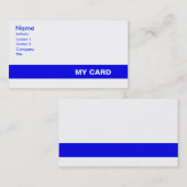 Generieke id visitekaartje (Voorkant / Achterkant)