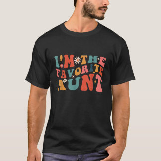 Generieke Ik ben de favoriete tante Schattige pasg T-shirt
