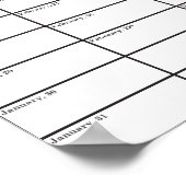 Generieke jaarplanning poster (Hoek)