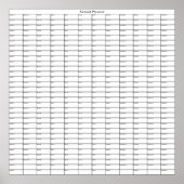 Generieke jaarplanning poster (Voorkant)