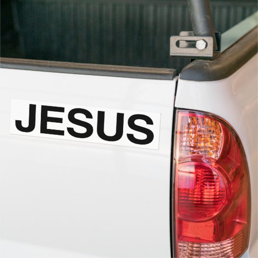 Generieke Jezus Bumpersticker (Op Truck)