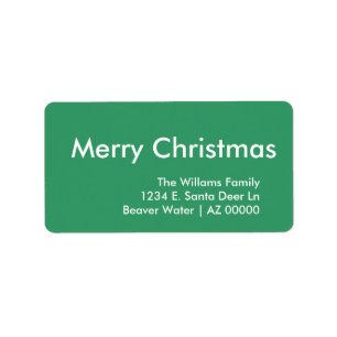 Generieke kerst groen etiket