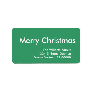 Generieke kerst groen etiket