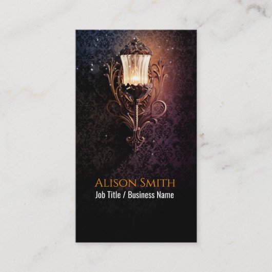 Generieke lamp met vuurvliegjes visitekaartje (Voorkant)