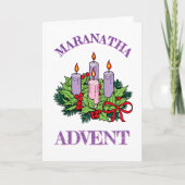 Generieke MARANATHA advent krans begroeting Kaart (Voorkant)