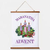 Generieke MARANATHA adventskrans Hangend Wandkleed (Voorkant)