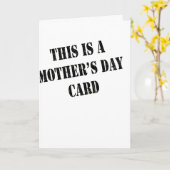 Generieke Moederdag-Kaart Kaart (Gele Bloem)