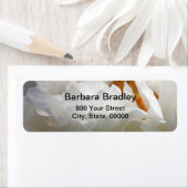 Generieke Natuur White Peony 3 Floral Photography Etiket (Insitu)