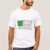 Generieke Oscilloscoopdiagramspanning voorpaneel T-shirt (Voorkant)