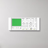 Generieke Oscilloscope-spanningstest voorpaneel Canvas Afdruk (Voorkant)