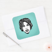 Generieke Person Square Sticker (Envelop)