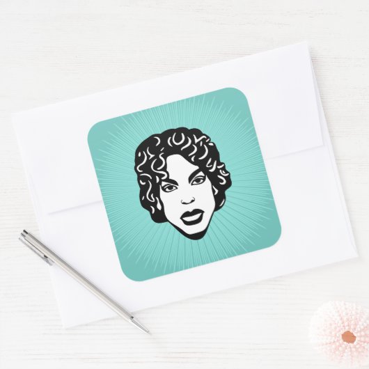 Generieke Person Square Sticker (Envelop)