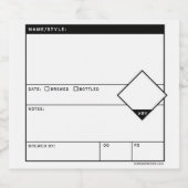 Generieke Schrijfbare Flessenetiket Stickers (Enkel label)