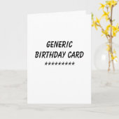 Generieke Verjaardag Kaart (Gele Bloem)