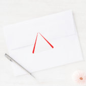 Generieke waarschuwingswaarschuwing voor leeg rood sticker (Envelop)