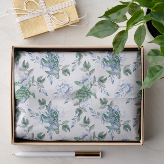 Generieke Zeeen schildpadden Tissuepapier (Geschenk)