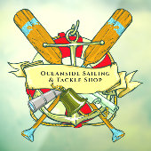 Generisch anker oranje buikthema aanpassen raamsticker (Vel 3)