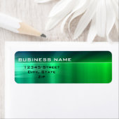 Generisch bedrijf - Slanzend Groen Metaal Etiket (Insitu)