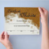 Generisch excellentiecertificaat van de Franse kla Flyer (Hand)