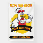 Generisch Gedirigeerd Crispy Chicken aanpassen Spandoek (Verticaal)