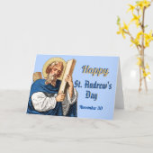 Generisch Happy St. Andrew's Day Wenskaart Kaart (Gele Bloem)