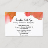 *~* Generisch - Nails Hair Lashes Pink Gold Sinaas Visitekaartje (Achterkant)