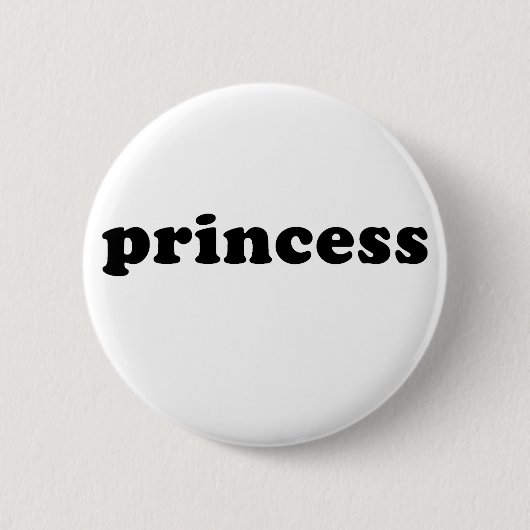 Generisch PRINCESS T-shirts Ronde Button 5,7 Cm (Voorkant)