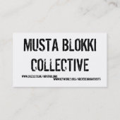 Generisch Propaganda-Visitekaartje - een artikel - Visitekaartje (Achterkant)