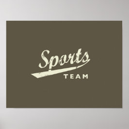 Generisch Sportteam Poster